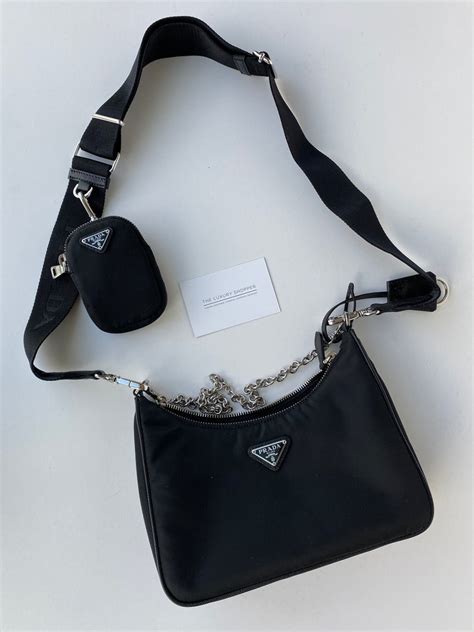 prada black logo crossbody bag|Prada small nylon crossbody bag.